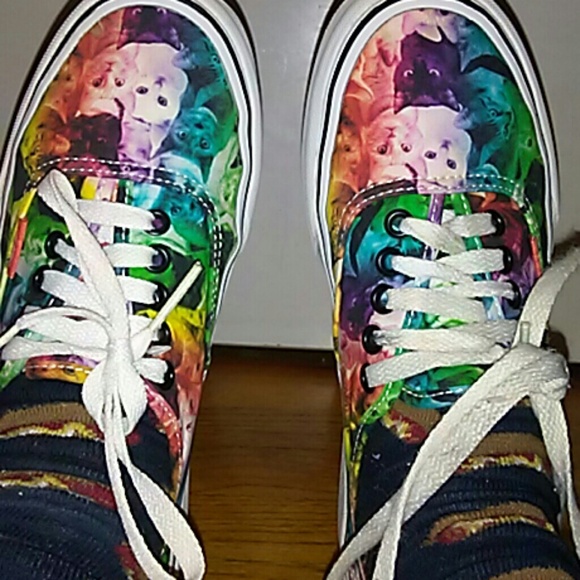 vans rainbow kitty shoes